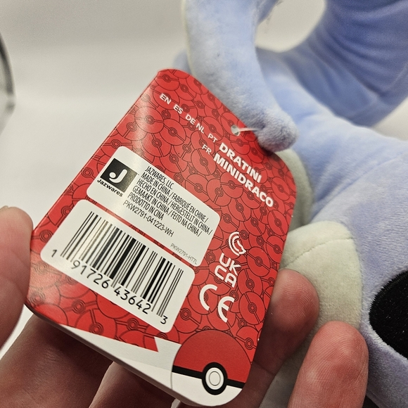 Pokemon Dratini Plush/Soft Toy - Brand New 2023 Jazwares Stuffed Animal NWT - Picture 12 of 13